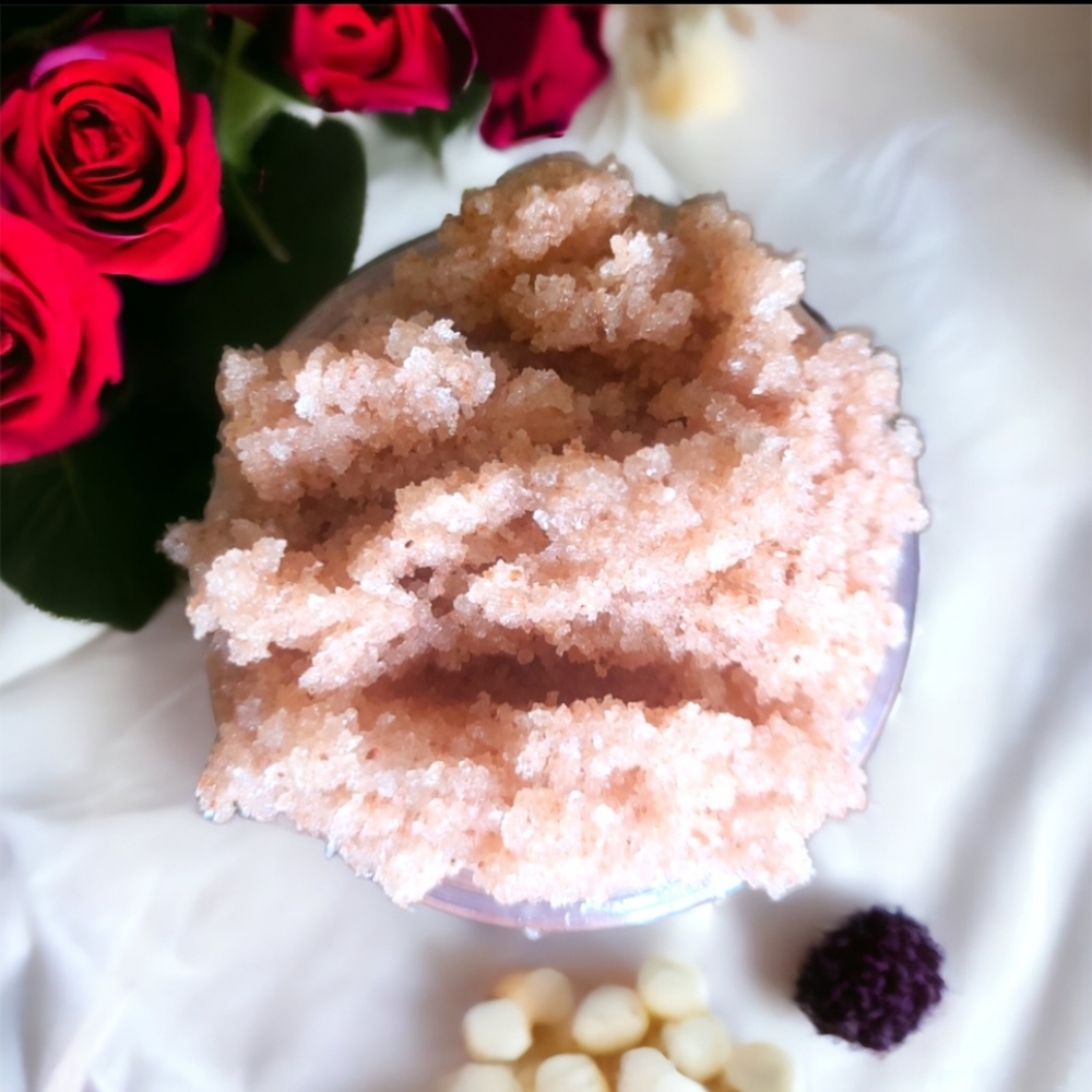 Orchid & Vine Body Scrub Exfoliation  Pink Himalayan Salts  Luxurious Scrubs